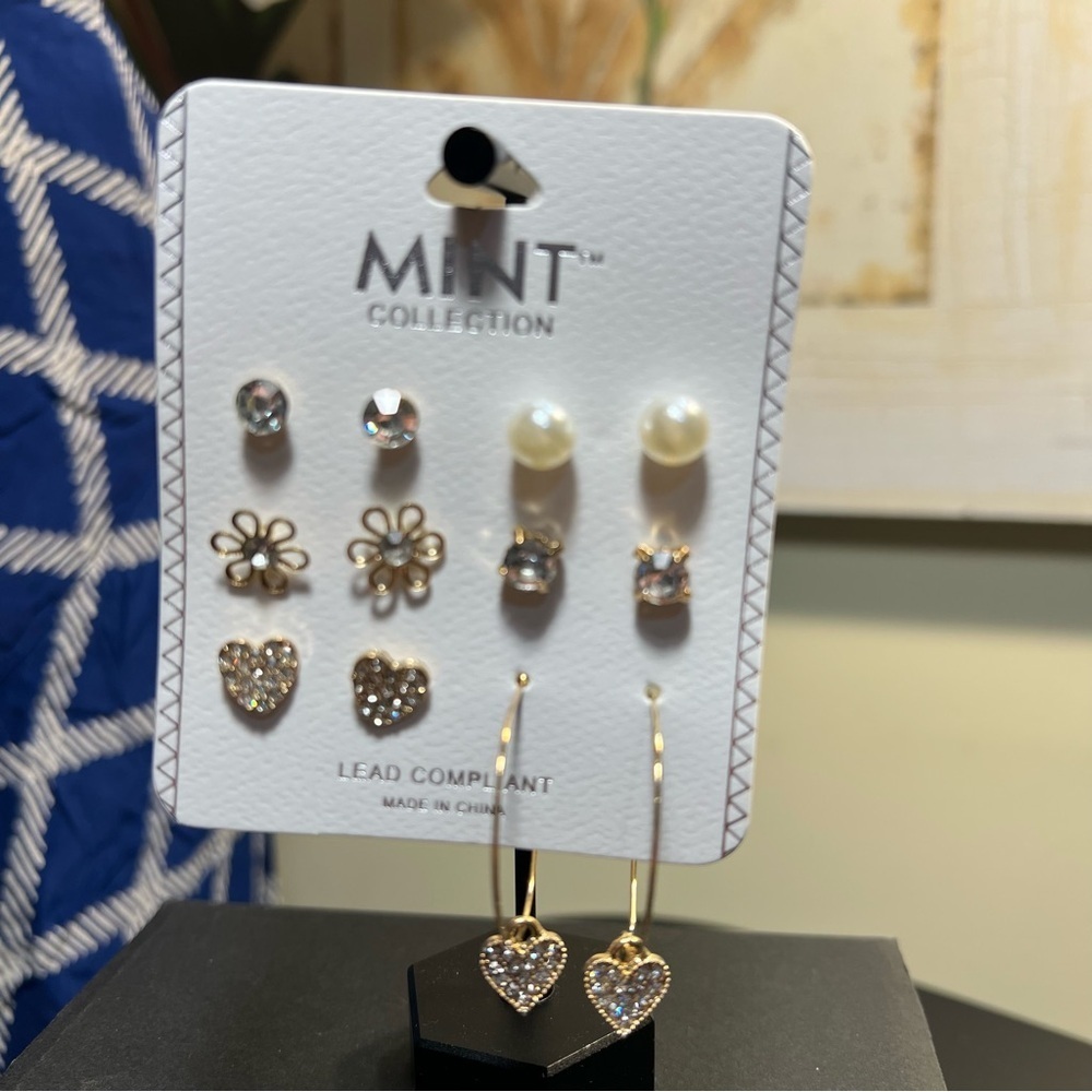 Mint Collection Earring Set - 6 pairs - Picture 2 of 2